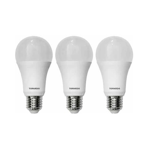 Tornado BM-D12H Daylight Bulb LED Lamp, 12 Watt, White Light - 3 Pieces